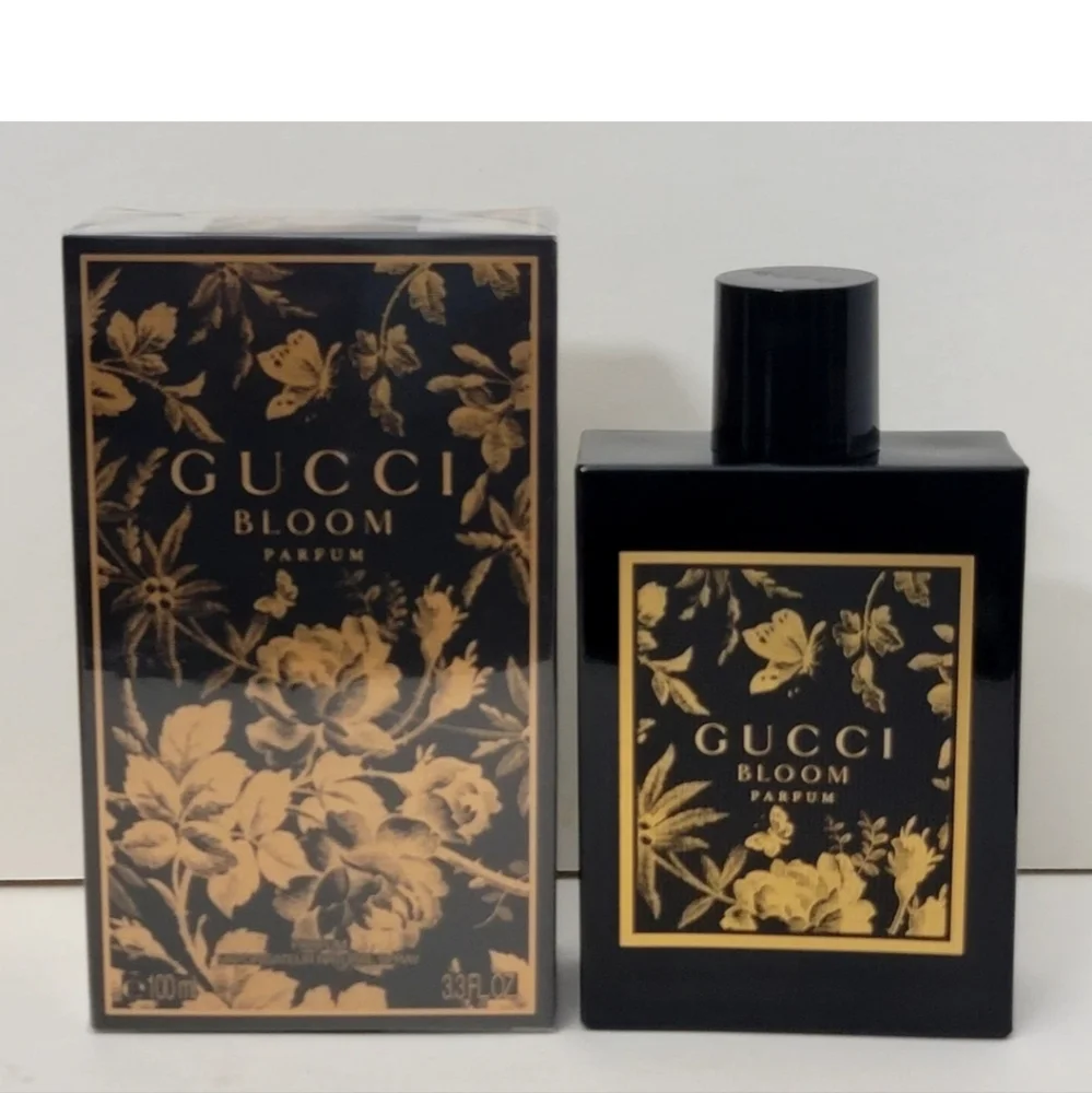 Gucci Bloom Parfum Black and Gold Bottle Full Size - Picture 2 of 4